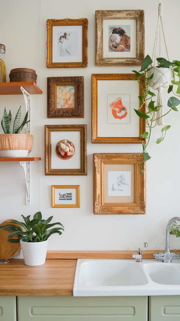 antique artwork display space