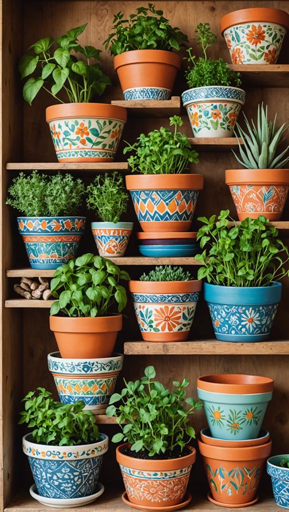 artisan crafted decorative pots