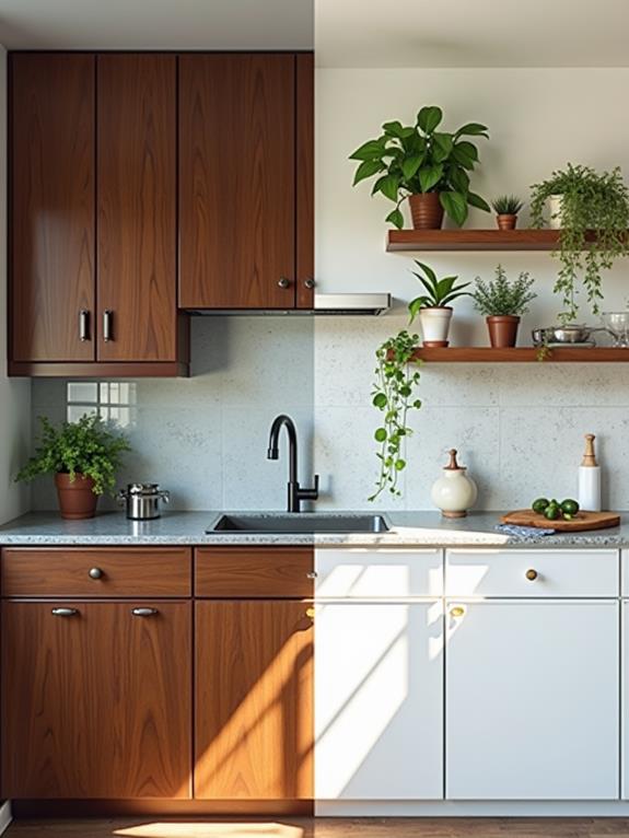 before and after changes