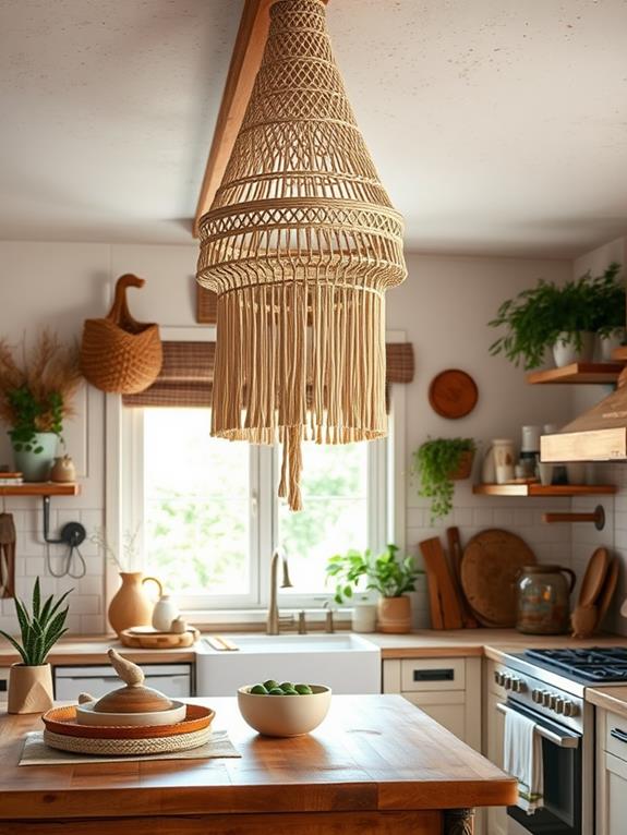 decorative versatile macrame lighting fixtures