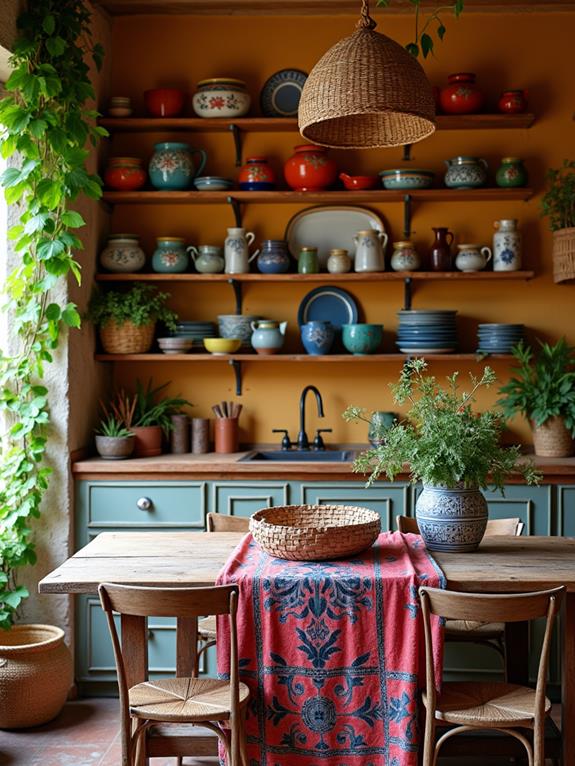 eclectic artistic interior decor