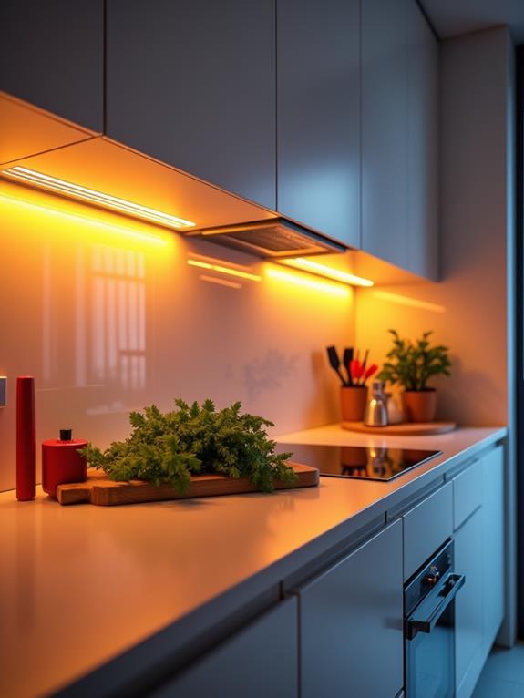 illuminated kitchen workspace enhancements