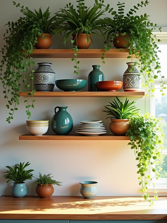 integrating greenery with decor
