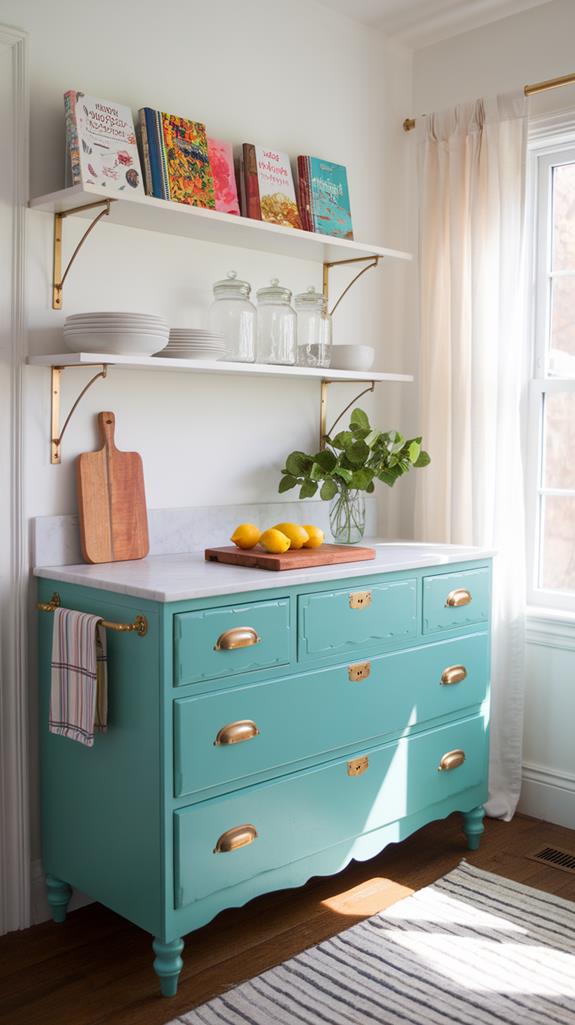 kitchen island dresser combo