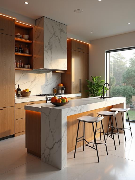 layered island structures