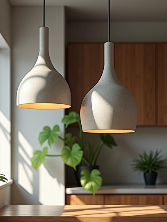 modern concrete lighting design