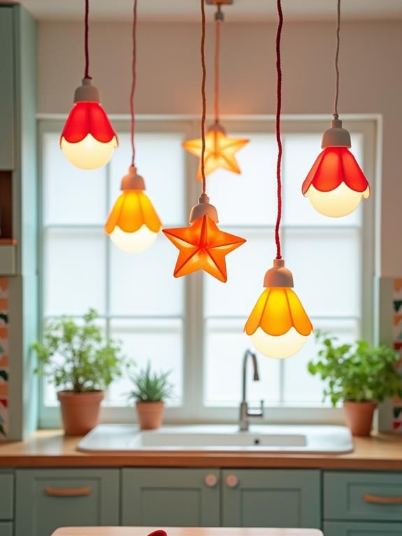 playful illuminated ceiling fixtures