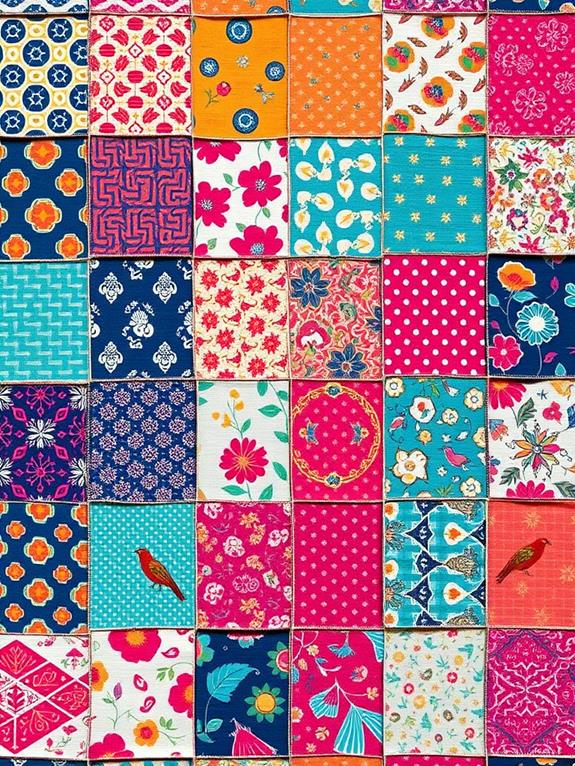 recycled fabric patterned placemats
