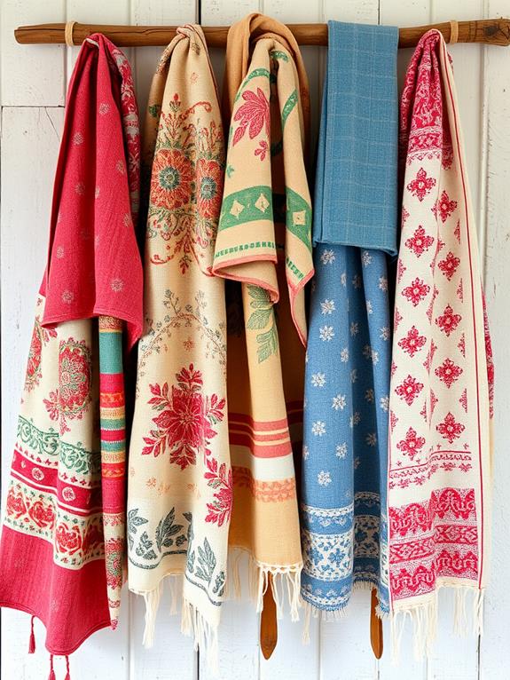 repurposed textile wall decoration