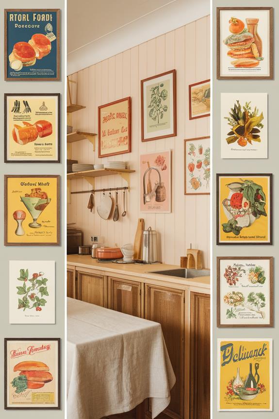 retro culinary artwork collection