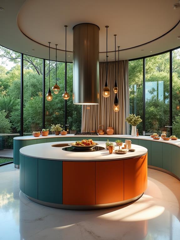 round culinary space layout