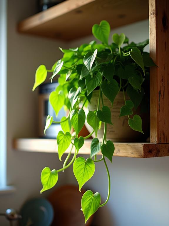 trailing green houseplant vine