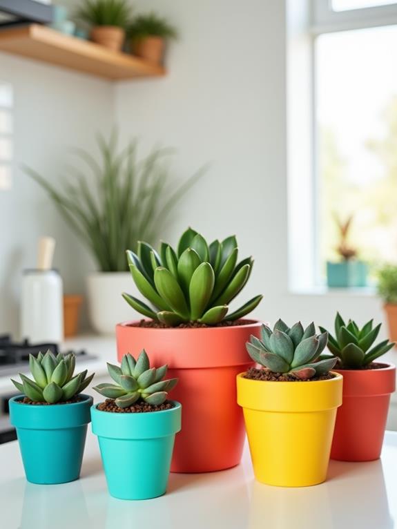 vibrant flower pots collection