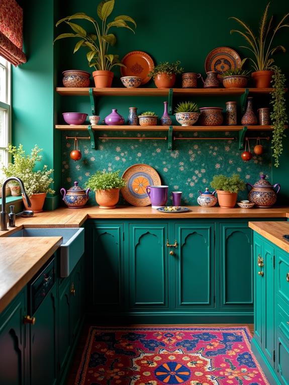 vibrant jewel tone palette