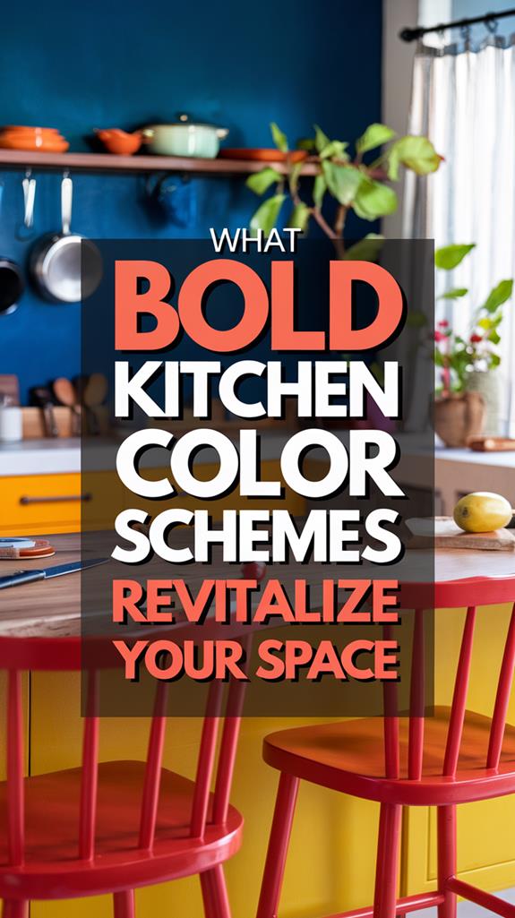 vibrant kitchen color combinations