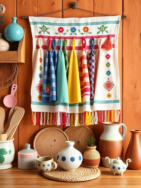 vibrant kitchen decor wall hanging