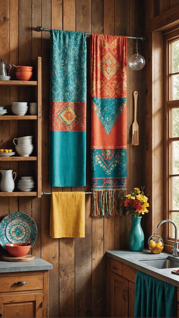 vibrant textile wall decor