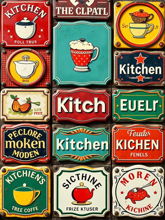 vintage enamel wall decor