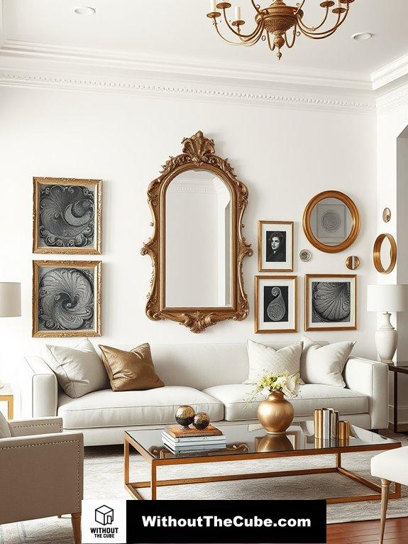 art and mirror curation