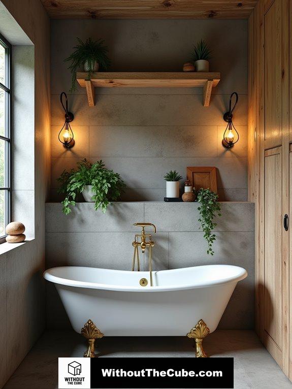 chic country inspired bathroom design