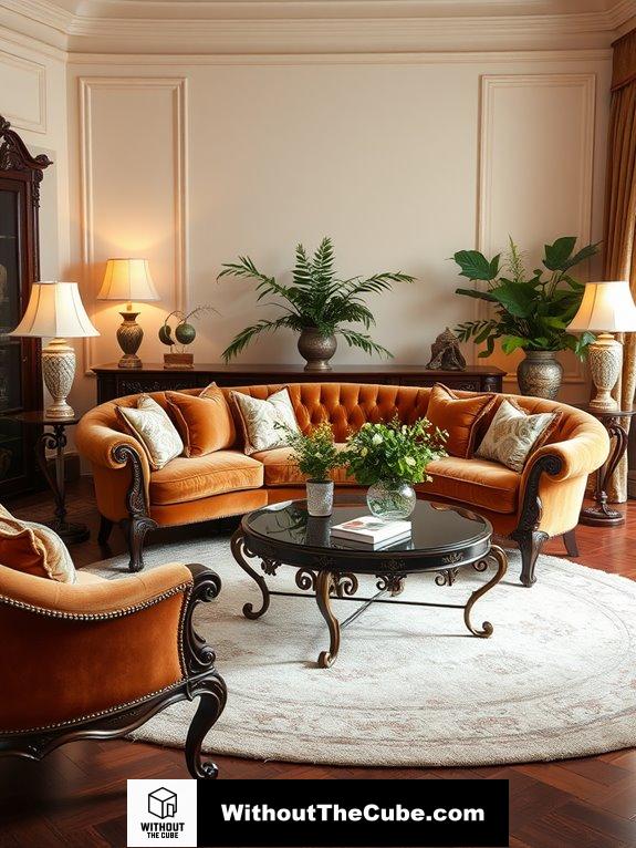 choose curved furniture designs