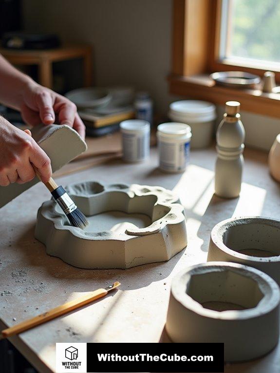 close the mold openings