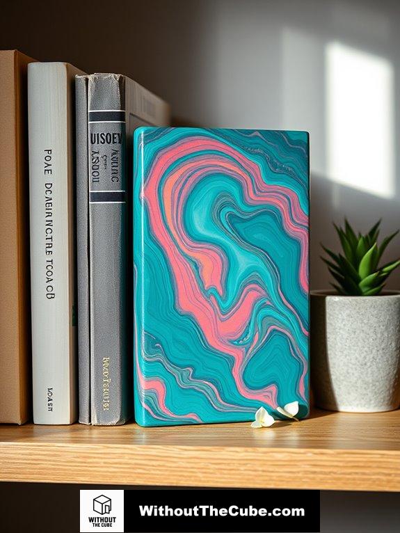 colored handmade concrete design