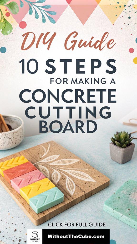 concrete cutting board tutorial