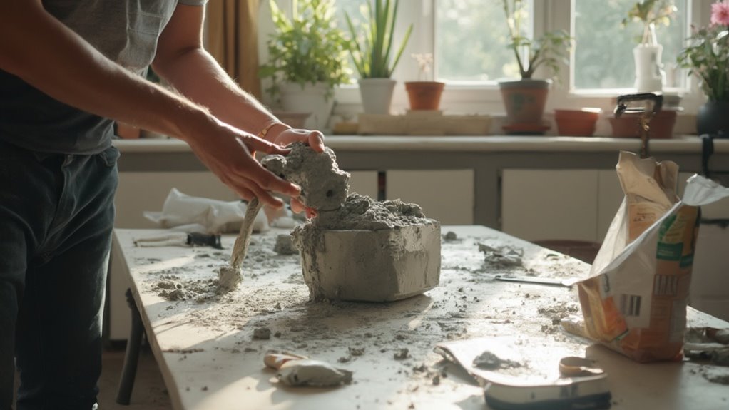 concrete mixing and pouring