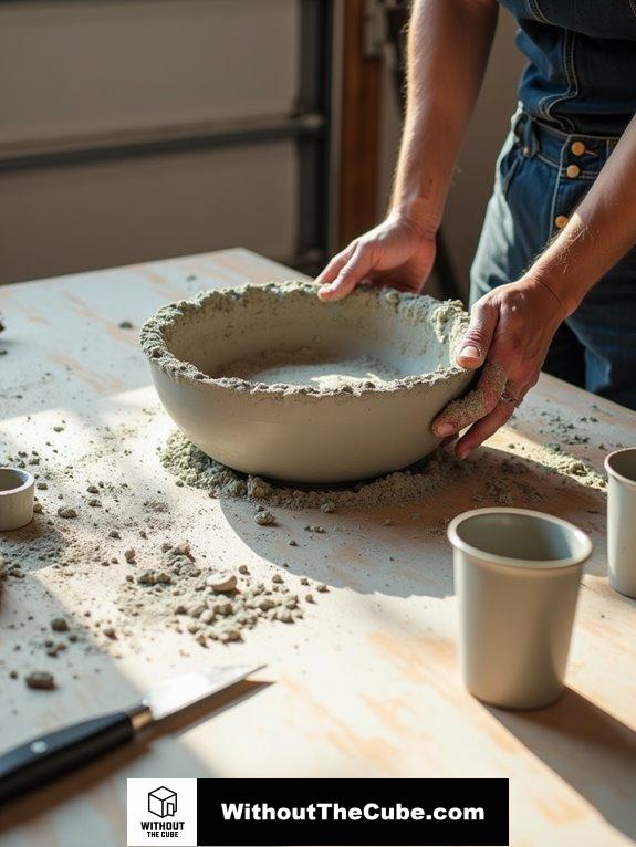 concrete mixing and pouring