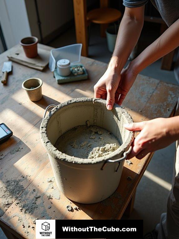 concrete mixing and pouring