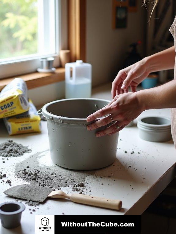 concrete mixing and pouring
