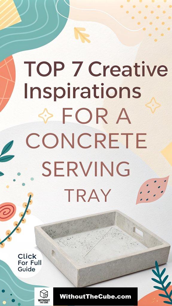 concrete serving tray ideas