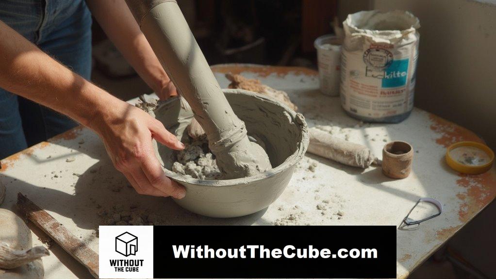 concrete vase mailing tube