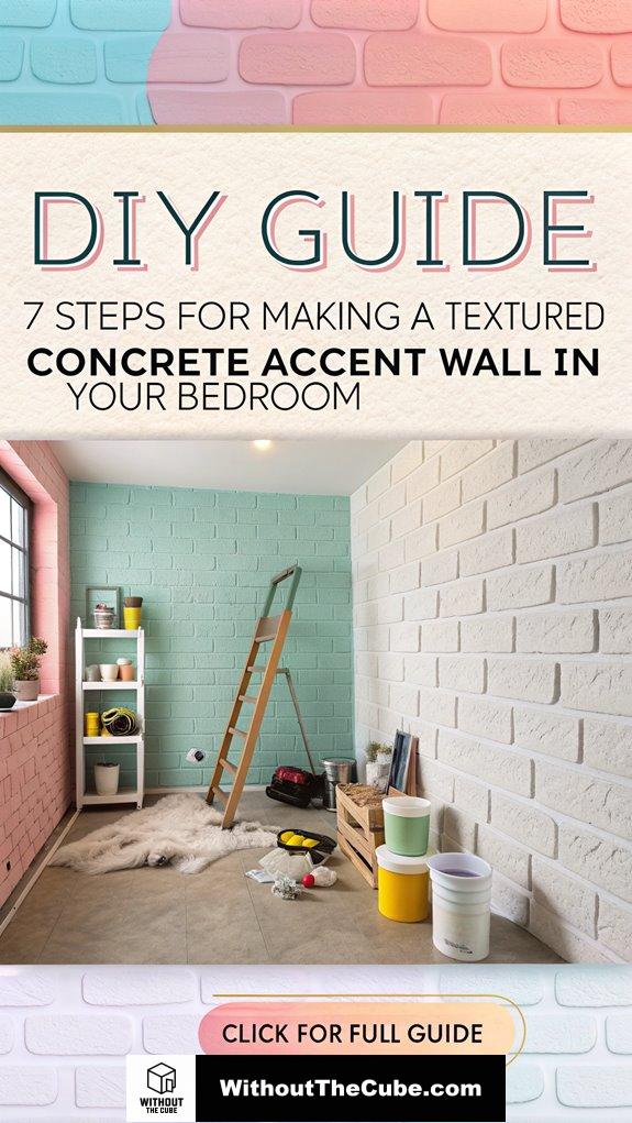 create textural concrete wall
