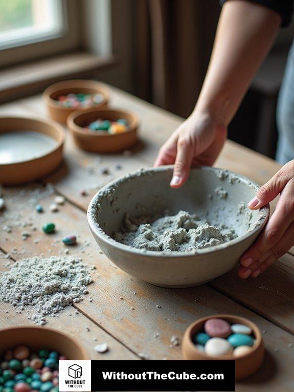 creating distinctive concrete trays