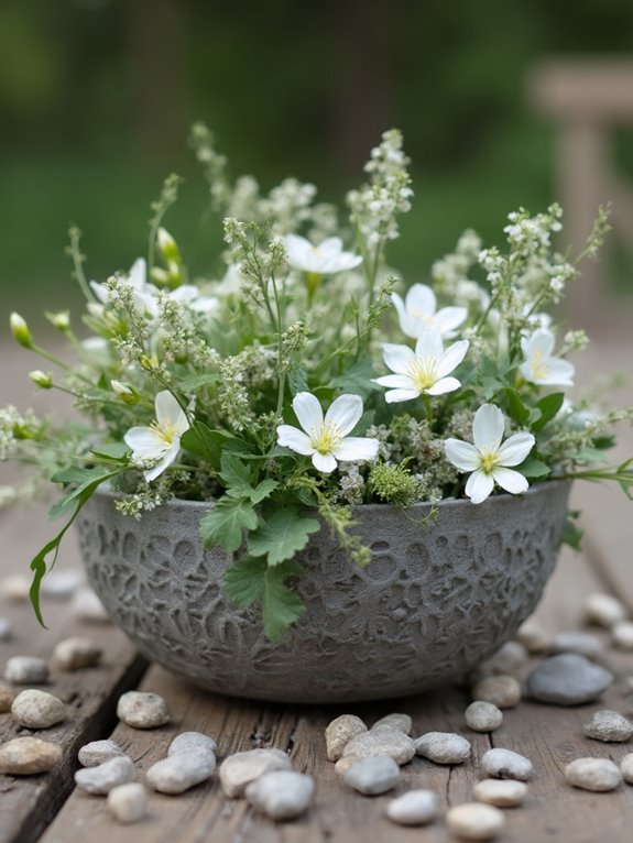 creative concrete table decor