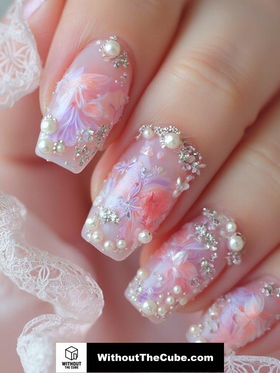 delicate dreamy nail designs
