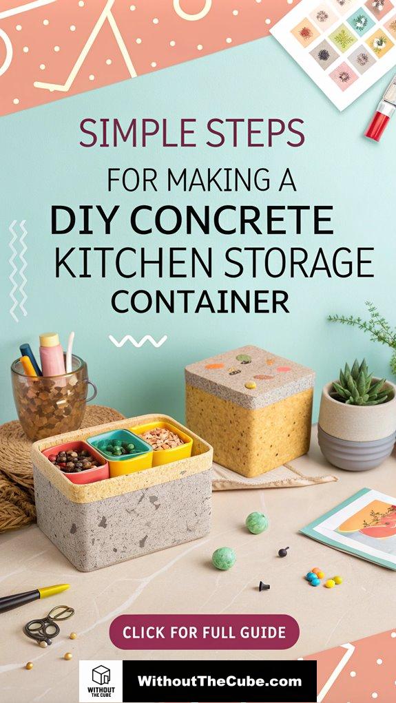 diy concrete kitchen container