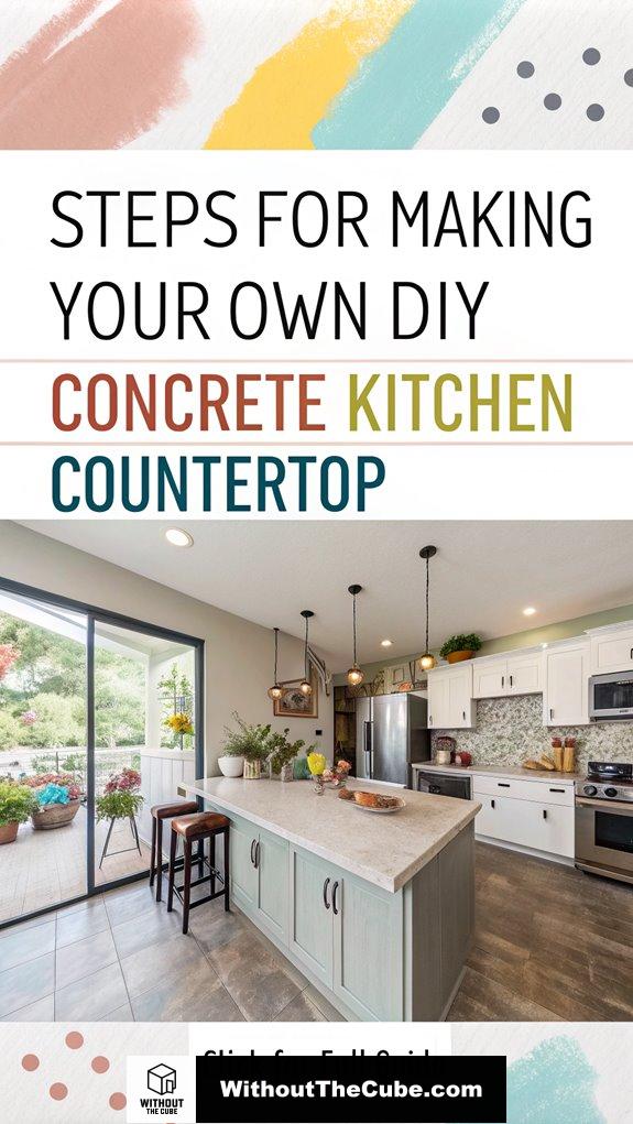diy concrete kitchen countertop guide