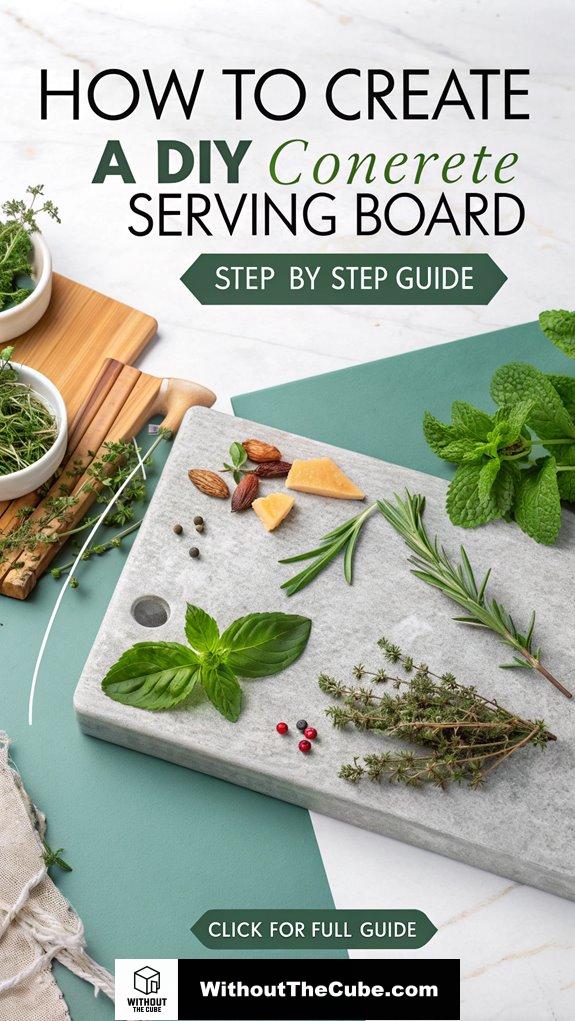 diy concrete serving board guide