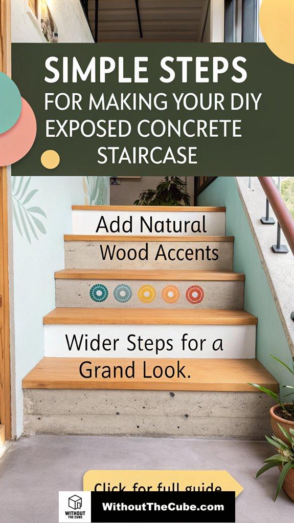 diy exposed concrete staircase guide