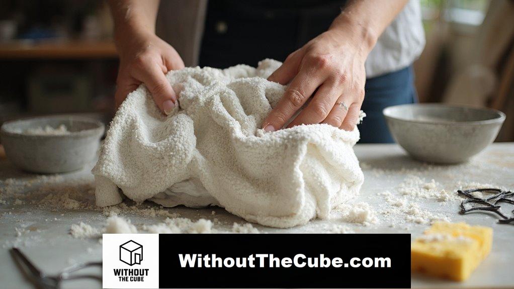 drape the towel gracefully