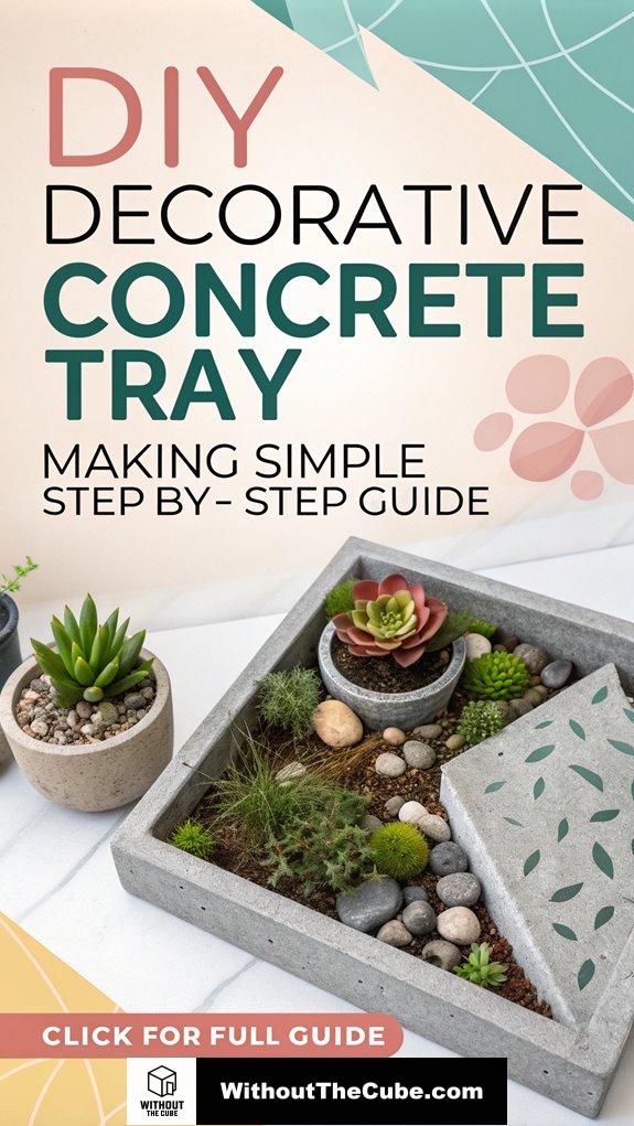 easy diy concrete tray