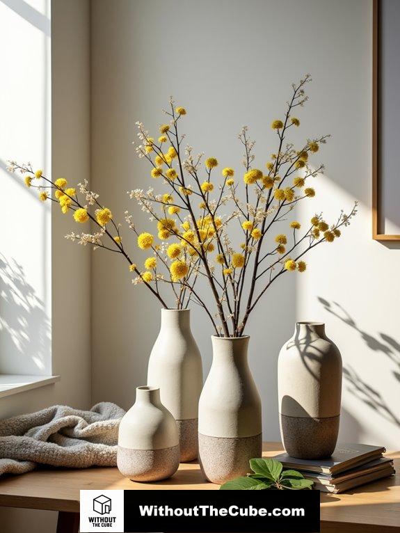 elegant concrete vase designs