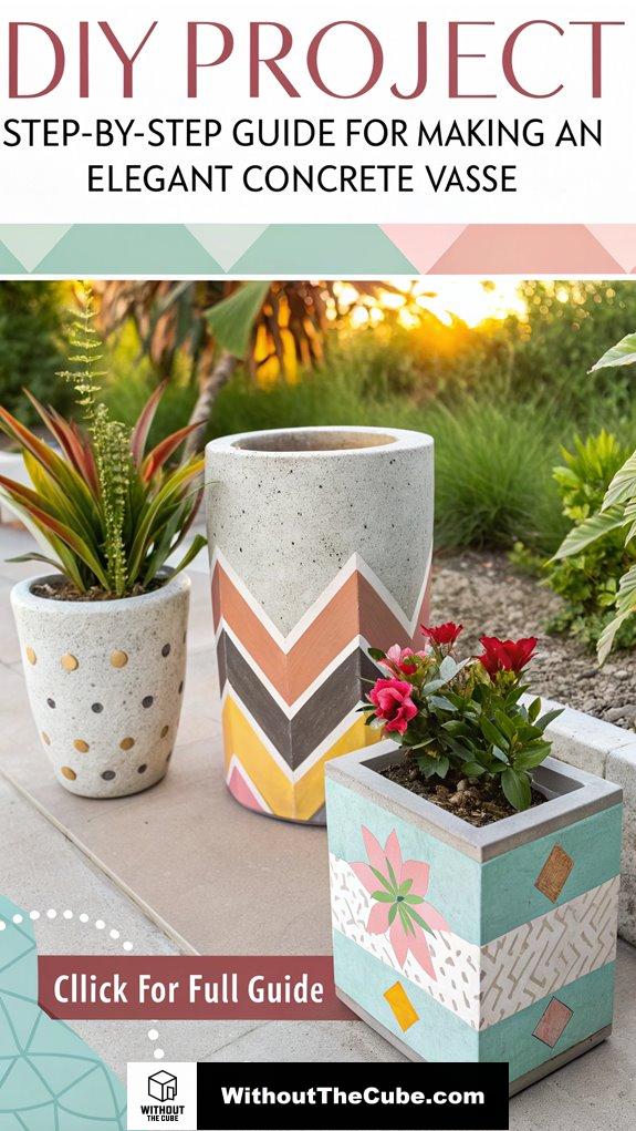 elegant concrete vase tutorial