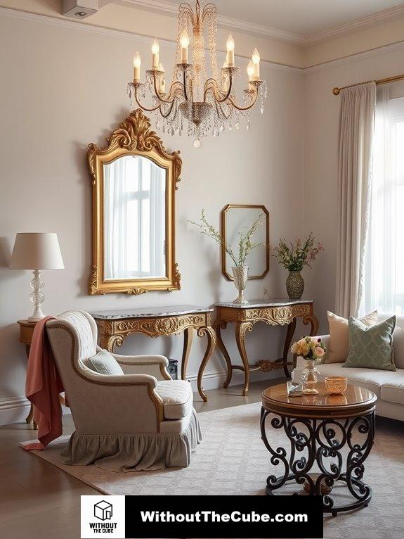 elegant decorative furniture elements