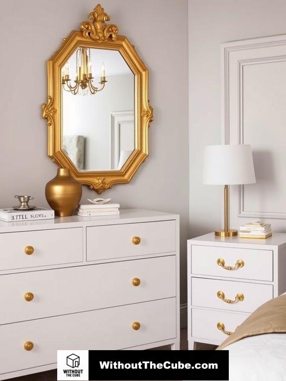 elegant metallic design elements