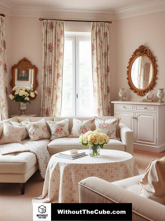 embrace retro floral textiles