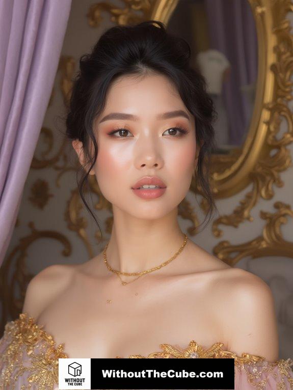 enhance with golden details